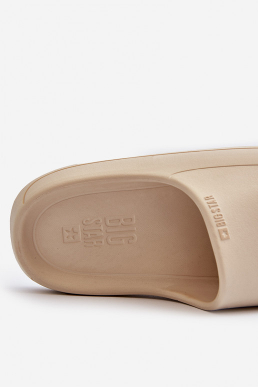Sandfarbene Damenpantoffeln Big Star Sandfarbene Damenpantoffeln Big Star