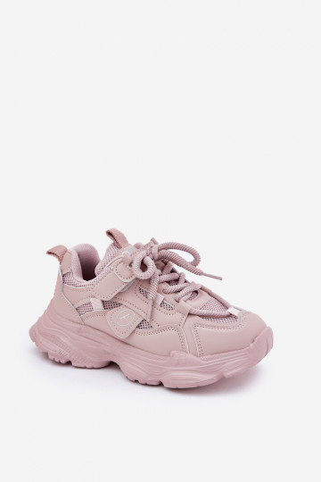 Sneakers Stilvollllschuhe Kindisch mit einer Plattform pinke Farbe Hanomess