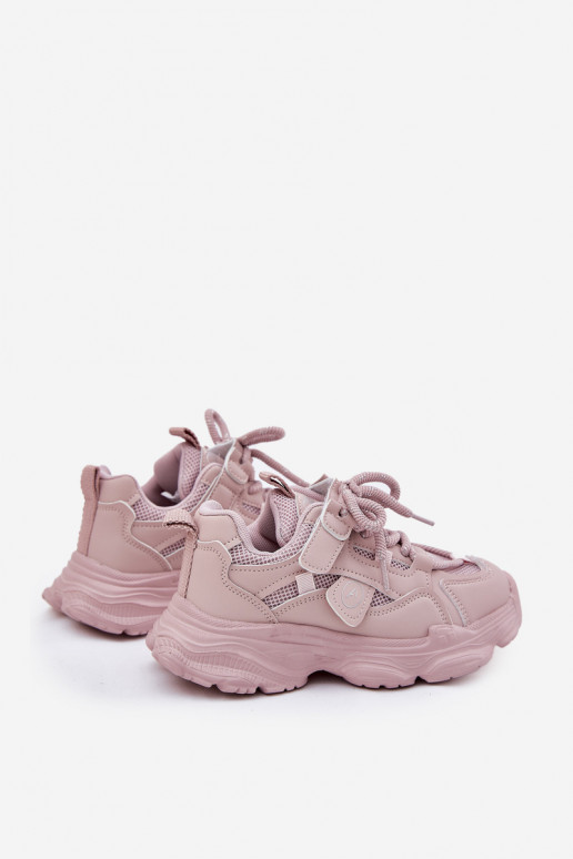 Sneakers Stilvollllschuhe Kindisch mit einer Plattform pinke Farbe Hanomess Sneakers Stilvollllschuhe Kindisch mit einer Plattform pinke Farbe Hanomess