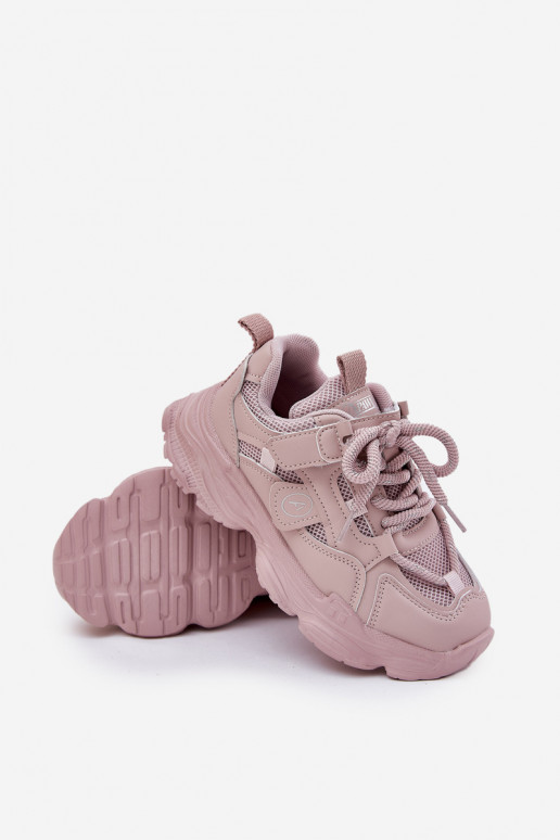 Sneakers Stilvollllschuhe Kindisch mit einer Plattform pinke Farbe Hanomess Sneakers Stilvollllschuhe Kindisch mit einer Plattform pinke Farbe Hanomess