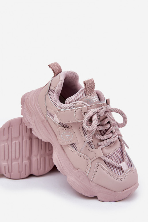 Sneakers Stilvollllschuhe Kindisch mit einer Plattform pinke Farbe Hanomess Sneakers Stilvollllschuhe Kindisch mit einer Plattform pinke Farbe Hanomess