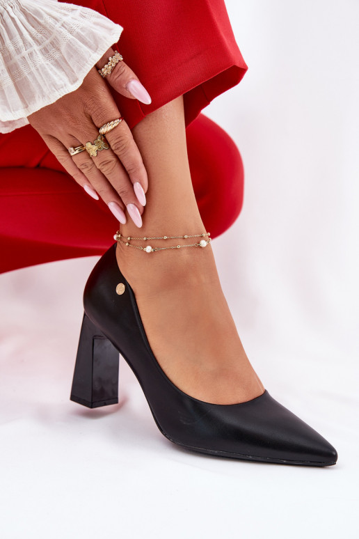 Eleganter Stil Schuhe Ermöglicht SłupkoZuym Obcasie Vinceza 62221 schZuarze Farbe Eleganter Stil Schuhe Ermöglicht SłupkoZuym Obcasie Vinceza 62221 schZuarze Farbe