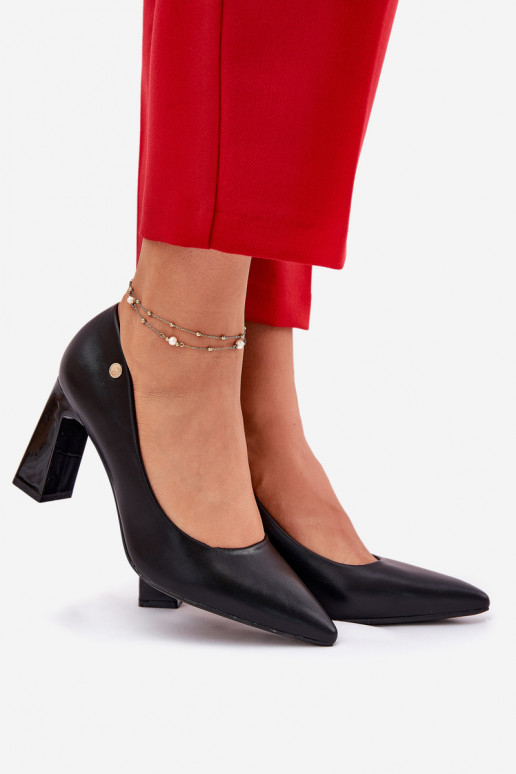 Eleganter Stil Schuhe Ermöglicht SłupkoZuym Obcasie Vinceza 62221 schZuarze Farbe Eleganter Stil Schuhe Ermöglicht SłupkoZuym Obcasie Vinceza 62221 schZuarze Farbe