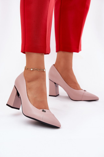 Elegante Schuhe mit Absatz in Rosa