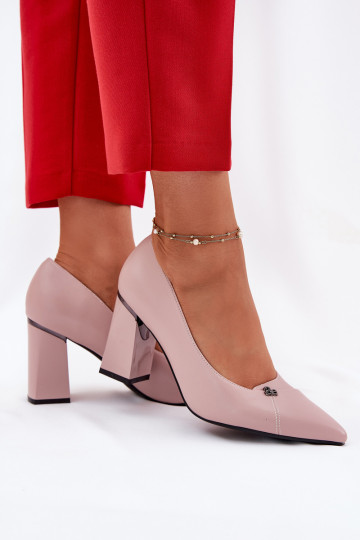 Elegante Schuhe mit Absatz in Rosa 2