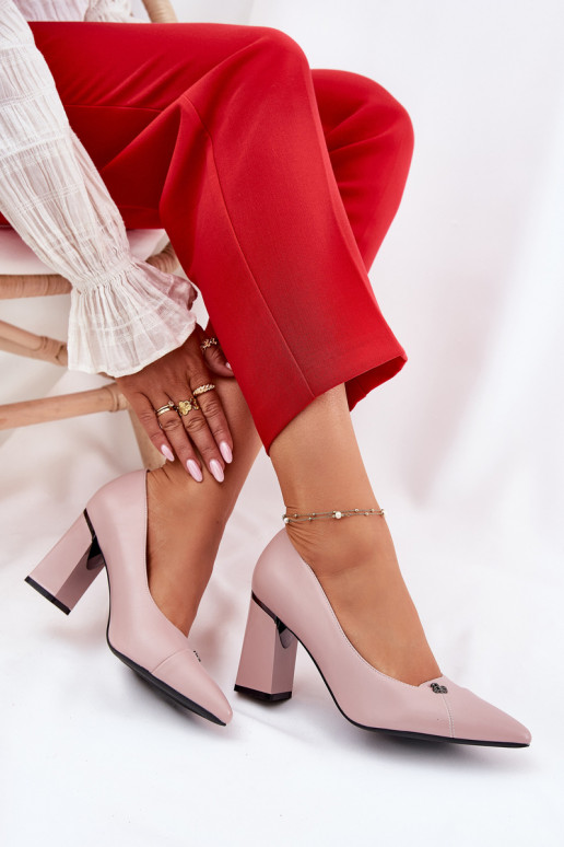 Schuhe mit Absätzen Eleganter Stil Vinceza 62224 pinke Farbe