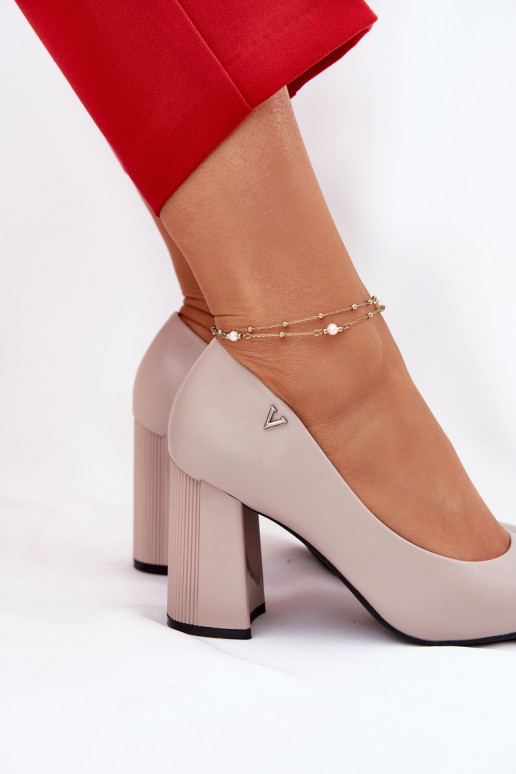 Eleganter Stil Schuhe mit Absätzen Vinceza 62220 graue Farbe Eleganter Stil Schuhe mit Absätzen Vinceza 62220 graue Farbe