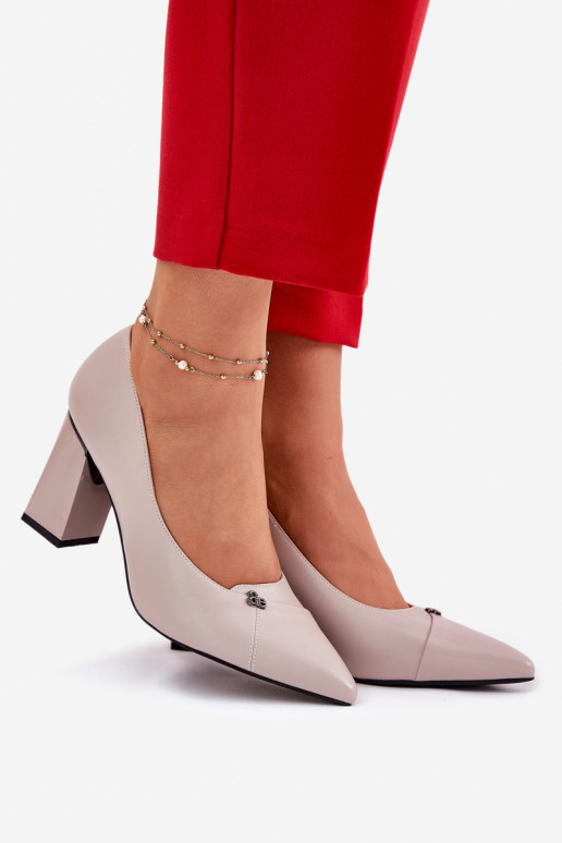 Schuhe mit Absätzen Eleganter Stil Vinceza 62224 graue Farbe