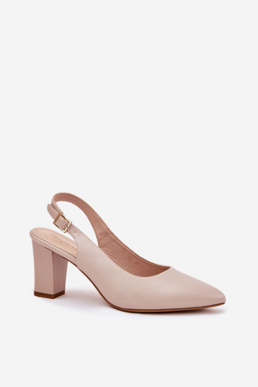 Komfortabel Schuhe mit Absätzen Sergio Leone SK162 Beige
