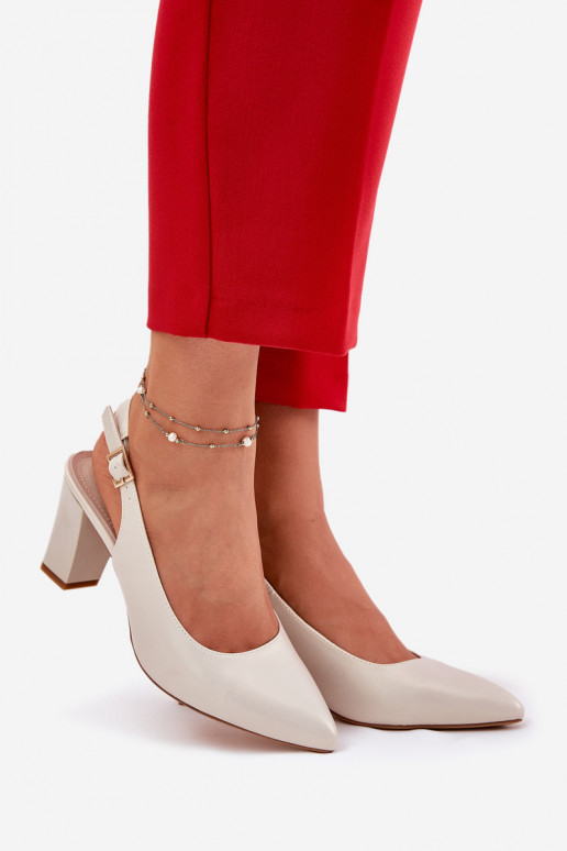 Komfortabel Schuhe mit Absätzen Sergio Leone SK162 Perlmutt Komfortabel Schuhe mit Absätzen Sergio Leone SK162 Perlmutt