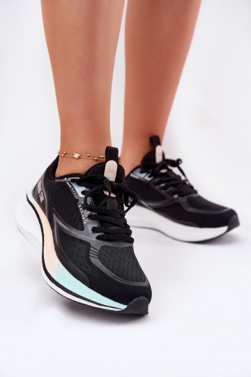 Turnschuhe Feminin Big Star RR274A160 HI-POLY SYSTEM schZuarze Farbe