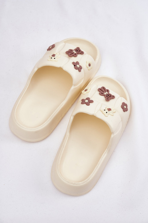 Leichte Hausschuhe Hausschuhe Z Przypinkami elfenbeinfarbe Redienna