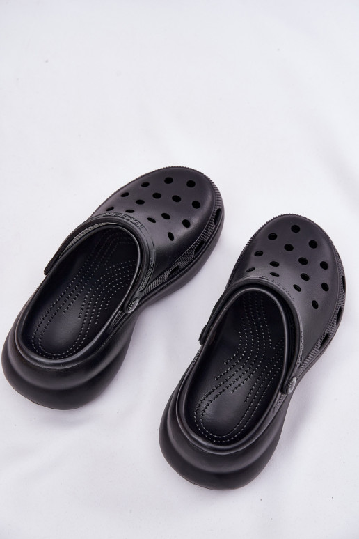 Leichte Hausschuhe Damenhausschuhe mit modischer Es mussssivsohle Big Star RR274A118 schZuarze Farbe