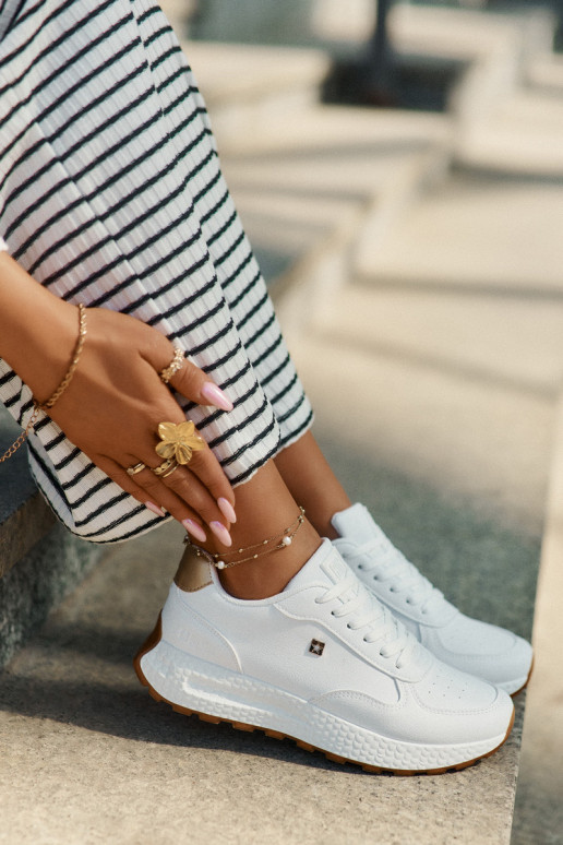 Sportliche Schuhe Damen Big Star RR274629 HI-POLY SYSTEM in Weiß