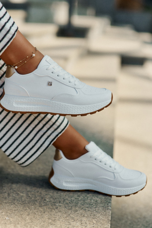 Sportliche Schuhe Damen Big Star RR274629 HI-POLY SYSTEM in Weiß