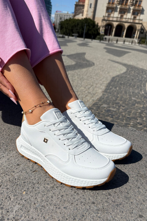 Sportliche Schuhe Damen Big Star RR274629 HI-POLY SYSTEM in Weiß