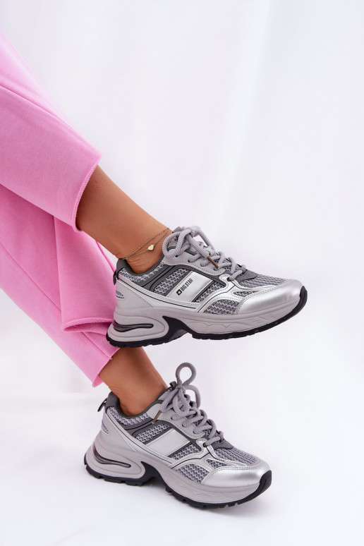 Damen graue Sportschuhe Big Star RR274A193