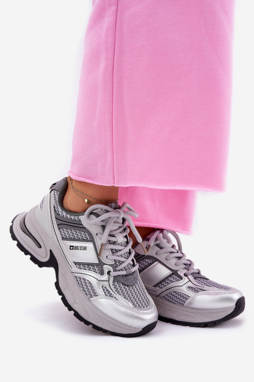 Damen graue Sportschuhe Big Star RR274A193