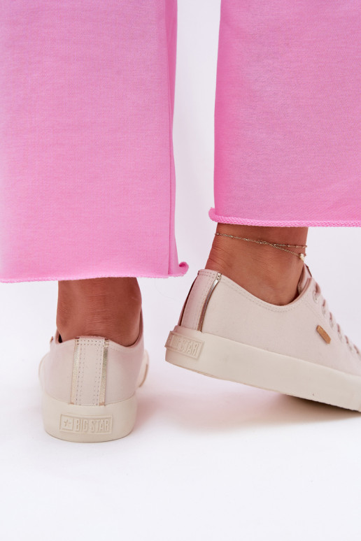 Damen sandfarbene Freizeitschuhe Big Star RR274768 Damen sandfarbene Freizeitschuhe Big Star RR274768