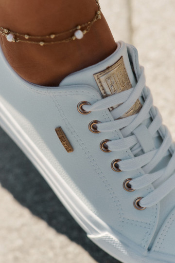 Damen weiße Freizeitschuhe aus Kunstleder Big Star RR274748 2