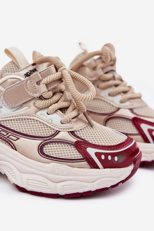 Sneakers Stilvollllschuhe Kindisch Auf dicker Sohle goldene Farbe Xairana