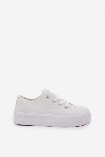 lässige Schuhe Kindisch mit Schnürsenkeln Big Star RR374009 Zueiße Farbe 2