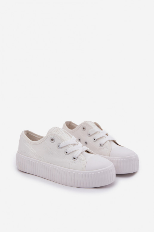 lässige Schuhe Kindisch mit Schnürsenkeln Big Star RR374009 Zueiße Farbe