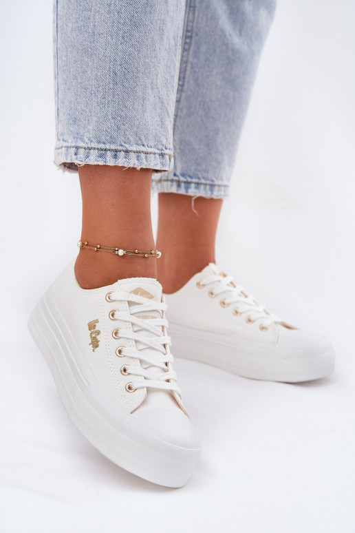 Freizeitschuhe mit einer Plattform Lee Cooper LCIN-25-02-3289 Zueiße Farbe Freizeitschuhe mit einer Plattform Lee Cooper LCIN-25-02-3289 Zueiße Farbe