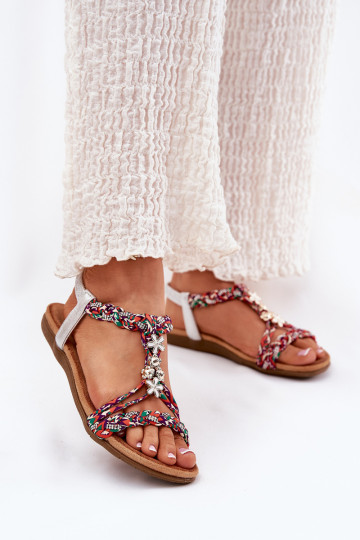 Flache Sandalen für Damen Z Plecionymi Paskami I Przypinkami Artiker 54C1322 Verschiedene Farben