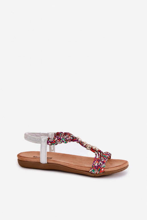 Flache Sandalen für Damen Z Plecionymi Paskami I Przypinkami Artiker 54C1322 Verschiedene Farben Flache Sandalen für Damen Z Plecionymi Paskami I Przypinkami Artiker 54C1322 Verschiedene Farben