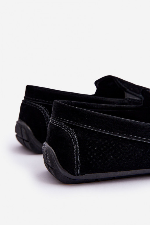 Männlich Klassische INildledermokassins schZuarze Farbe Felixo Männlich Klassische INildledermokassins schZuarze Farbe Felixo