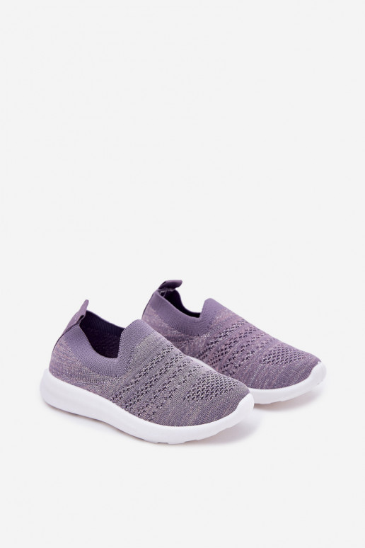 Kindisch Ein überzeugendes Stilvollll Turnschuhe Violette Farbe Grinala