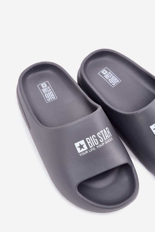 Leichte Hausschuhe Hausschuhe Männlich Z Logo Big Star RR174A013 graue Farbe Leichte Hausschuhe Hausschuhe Männlich Z Logo Big Star RR174A013 graue Farbe