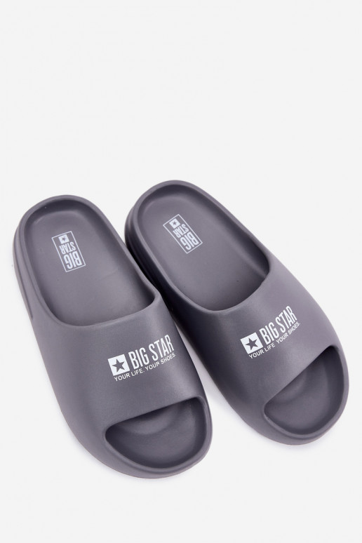 Leichte Hausschuhe Hausschuhe Männlich Z Logo Big Star RR174A013 graue Farbe Leichte Hausschuhe Hausschuhe Männlich Z Logo Big Star RR174A013 graue Farbe