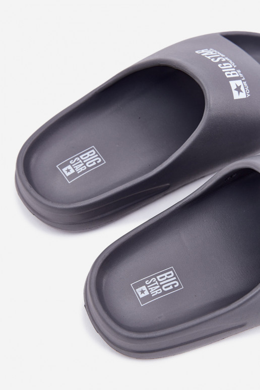 Leichte Hausschuhe Hausschuhe Männlich Z Logo Big Star RR174A013 graue Farbe Leichte Hausschuhe Hausschuhe Männlich Z Logo Big Star RR174A013 graue Farbe