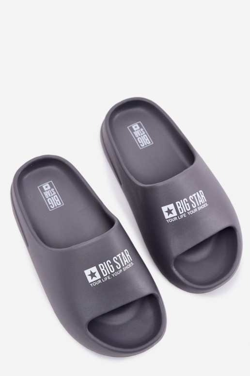 Leichte Hausschuhe Hausschuhe Männlich Z Logo Big Star RR174A013 graue Farbe Leichte Hausschuhe Hausschuhe Männlich Z Logo Big Star RR174A013 graue Farbe