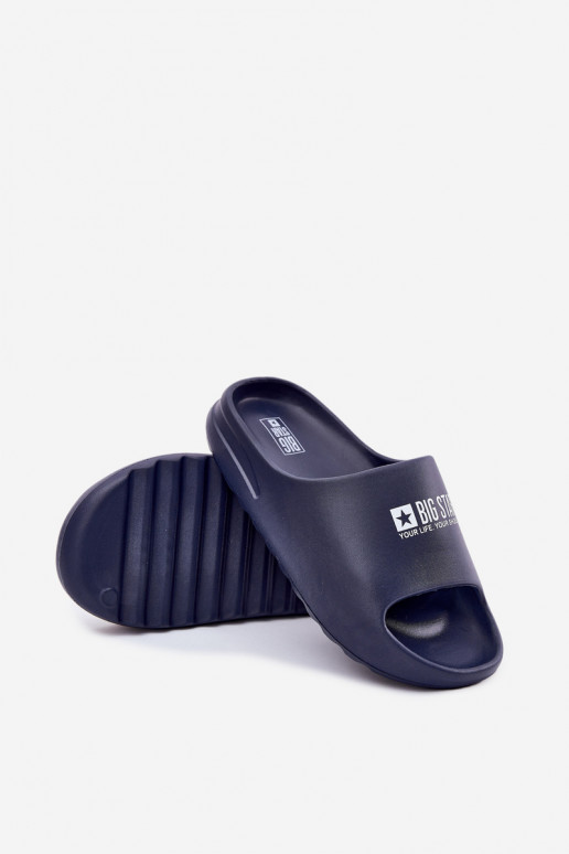 Leichte Hausschuhe Hausschuhe Männlich Z Logo Big Star RR174A014 Dunkelblau Leichte Hausschuhe Hausschuhe Männlich Z Logo Big Star RR174A014 Dunkelblau