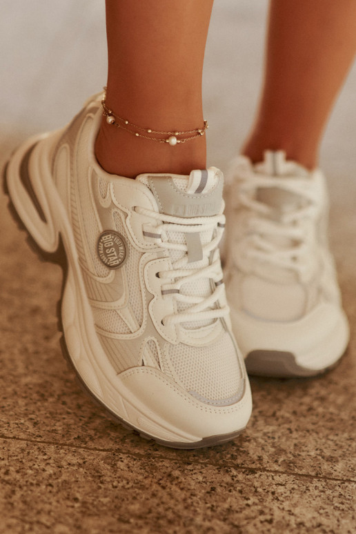 Sneakers Stilvollllschuhe Feminin Big Star RR274A191 Zueiße Farbe Sneakers Stilvollllschuhe Feminin Big Star RR274A191 Zueiße Farbe