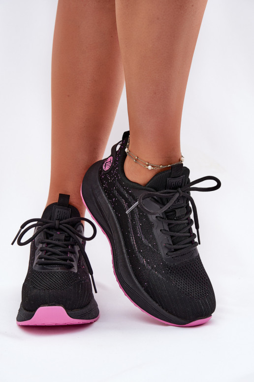 Sneaker-Style Sportliche Schuhe mit Plateau Big Star RR274523 HI-POLY SYSTEM in Schwarz Sneaker-Style Sportliche Schuhe mit Plateau Big Star RR274523 HI-POLY SYSTEM in Schwarz