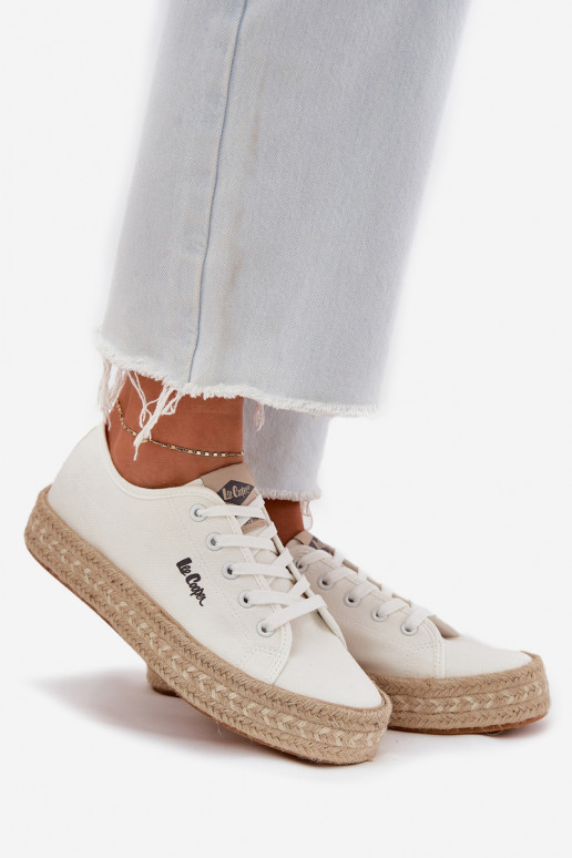 Freizeitschuhe Mit Zopf Lee Cooper LCIN-25-44-3217 Zueiße Farbe