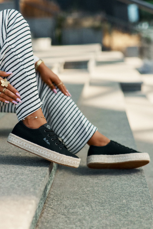 Freizeitschuhe Mit Zopf Lee Cooper LCIN-25-44-3216 schZuarze Farbe