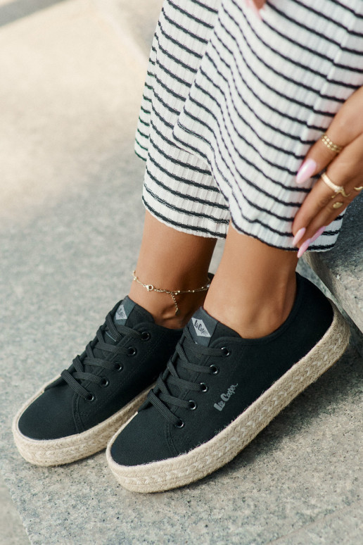 Freizeitschuhe Mit Zopf Lee Cooper LCIN-25-44-3216 schZuarze Farbe