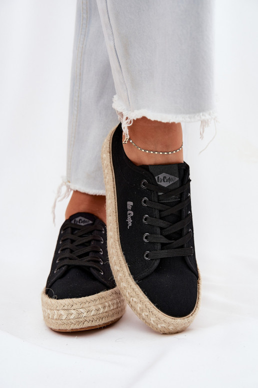 Freizeitschuhe Mit Zopf Lee Cooper LCIN-25-44-3216 schZuarze Farbe