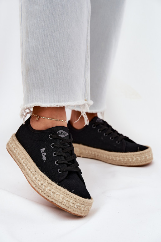 Freizeitschuhe Mit Zopf Lee Cooper LCIN-25-44-3216 schZuarze Farbe