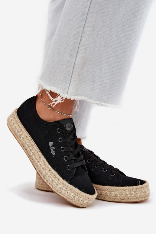 Freizeitschuhe Mit Zopf Lee Cooper LCIN-25-44-3216 schZuarze Farbe