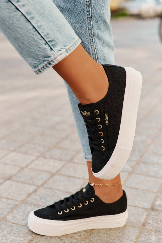 Freizeitschuhe mit Spitze Lee Cooper LCIN-25-31-3439L schZuarze Farbe