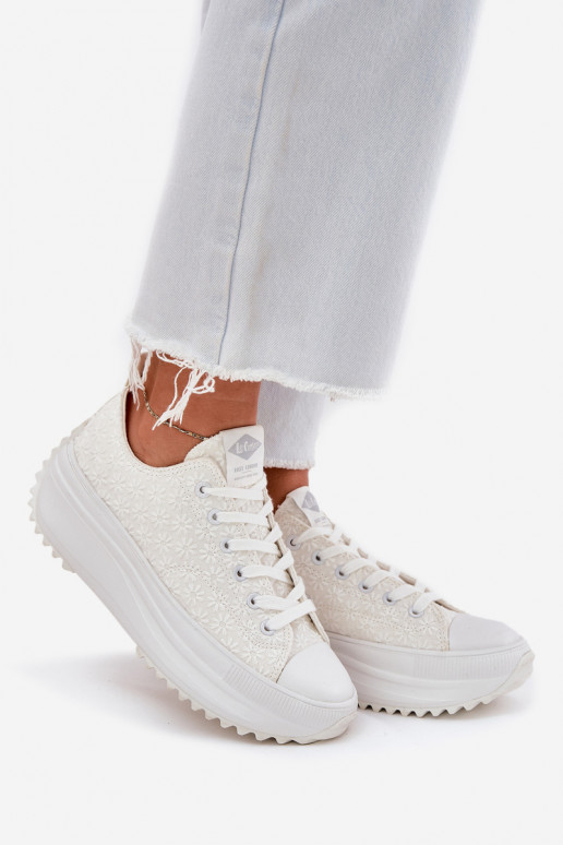 Freizeitschuhe Z Haftem mit einer Plattform Lee Cooper LCIN-25-31-3465L Zueiße Farbe Freizeitschuhe Z Haftem mit einer Plattform Lee Cooper LCIN-25-31-3465L Zueiße Farbe