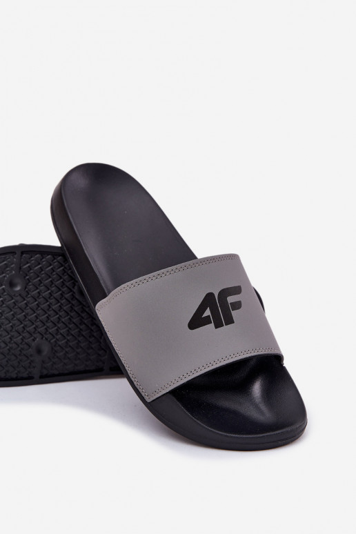 Hausschuhe Männlich 4F 4FRMM00FSLIM011-25S graue Farbe