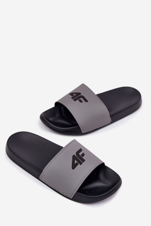 Hausschuhe Männlich 4F 4FRMM00FSLIM011-25S graue Farbe