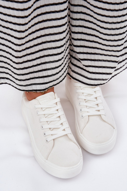 Freizeitschuhe mit einer Plattform Big Star RR274463 Zueiße Farbe  Freizeitschuhe mit einer Plattform Big Star RR274463 Zueiße Farbe